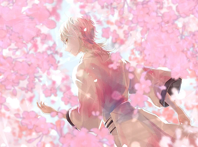 桜と鶴さん 