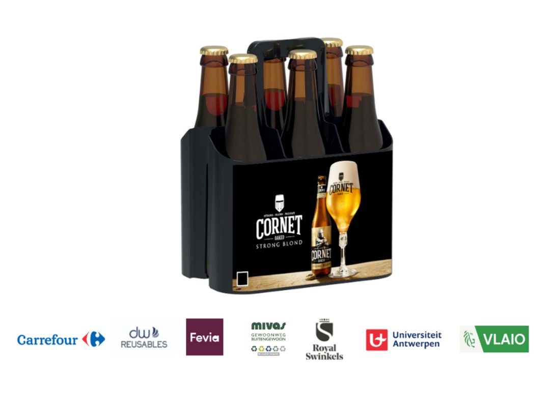 Following the new reusable packaging regulations set out in the European Packaging and Packaging Waste Regulations (PPWR), Carrefour Belgium, Cornet Beer and DW Reusables have developed a returnable six-pack for beer Full story: packagingeurope.com/news/returnabl…
