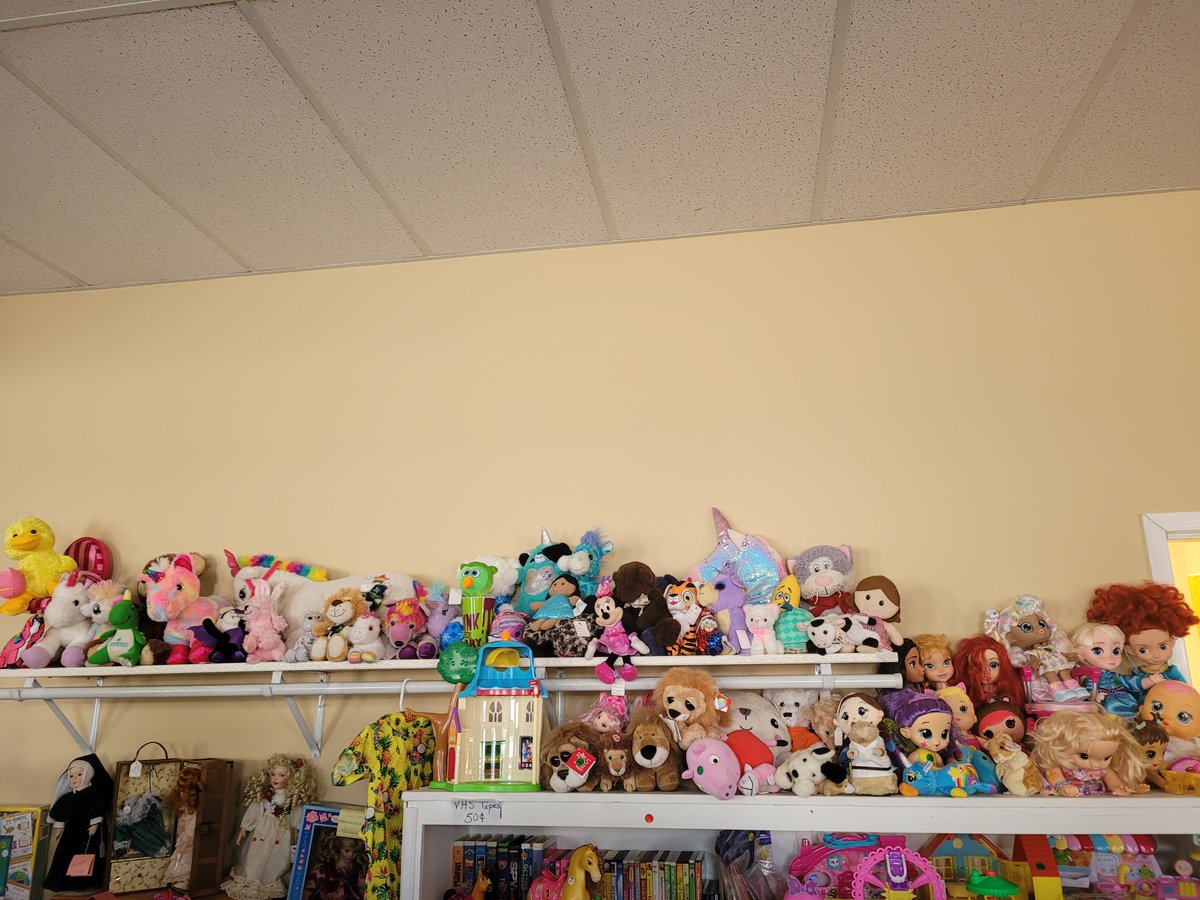 For all you puzzle and game enthusiasts, we received large donations that will keep you happy for a long time.
We also have a great selection of stuffed animals and dolls that need a home and would make a great gift for your little ones.
