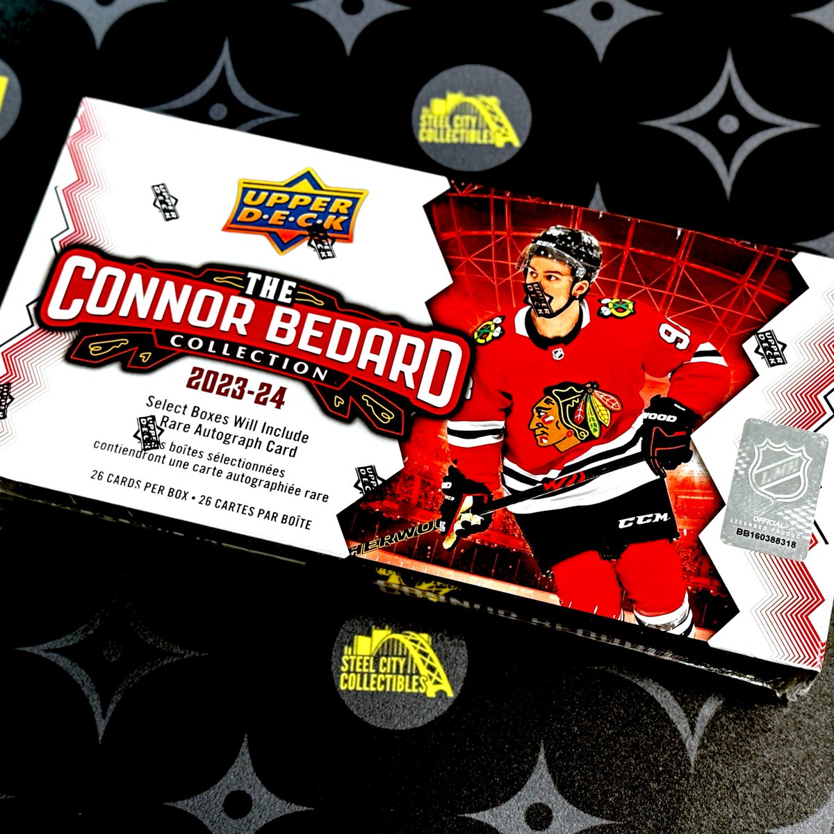 🚨 GIVEAWAY 🚨 RETWEET, LIKE, & FOLLOW @SCCTradingCards for your chance to win a free 2023-24 Upper Deck Connor Bedard Collection Box Set! Look for rare autographs! 👀 Want more entries? Get one extra entry for each friend you tag! #Blackhawks #Hockey #StanleyCupPlayoffs