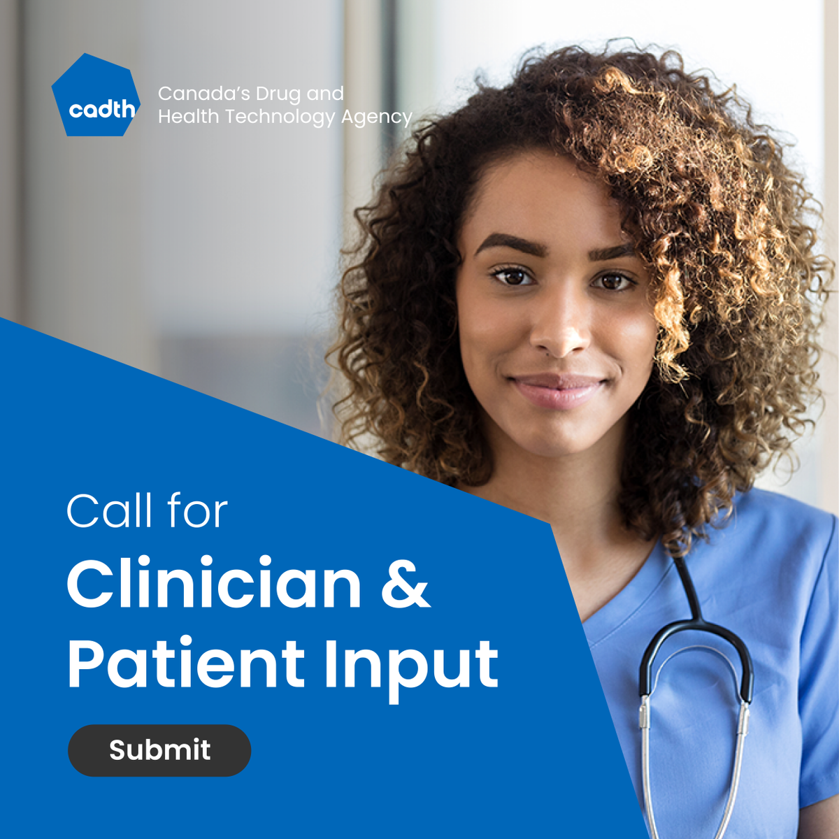 CDA_AMC's tweet photo. ⚠️Call for Patient and Clinician Input⚠️ CADTH is requesting input on alectinib (#Alecensaro) for ALK-positive #NSCLC. 

Deadline is April 30, 2024: https://t.co/DjAAzWf045 #HTA #PatientInput #ClinicianInput https://t.co/kwB5aHlkLp