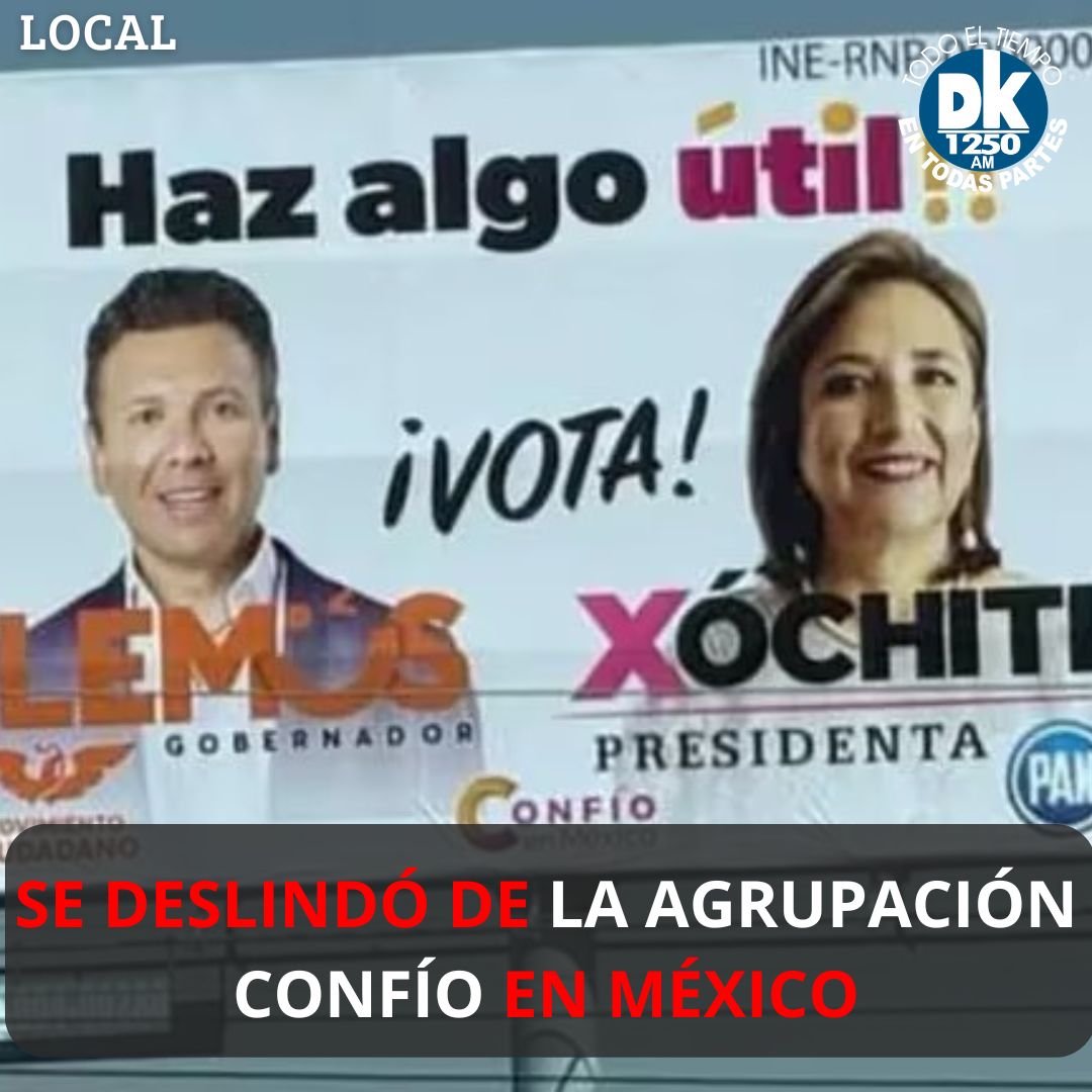 #Local 📌 En el noticiero En Punto, la candidata presidencia por 'Fuerza y Corazón por México' @XochitlGalvez se deslindó de la campaña de la agrupación Confío en México, que promueve el voto diferenciado, a @PabloLemusN de MC, como gobernador y a ella como presidenta.