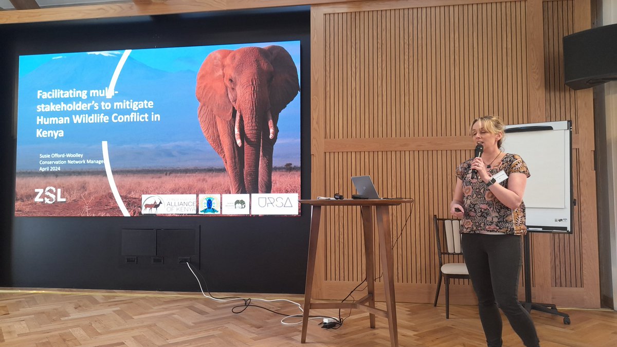 Susie Offord-Woolley is discussing @OfficialZSL's work tackling the human-wildlife conflict in areas within Kenya 🐾