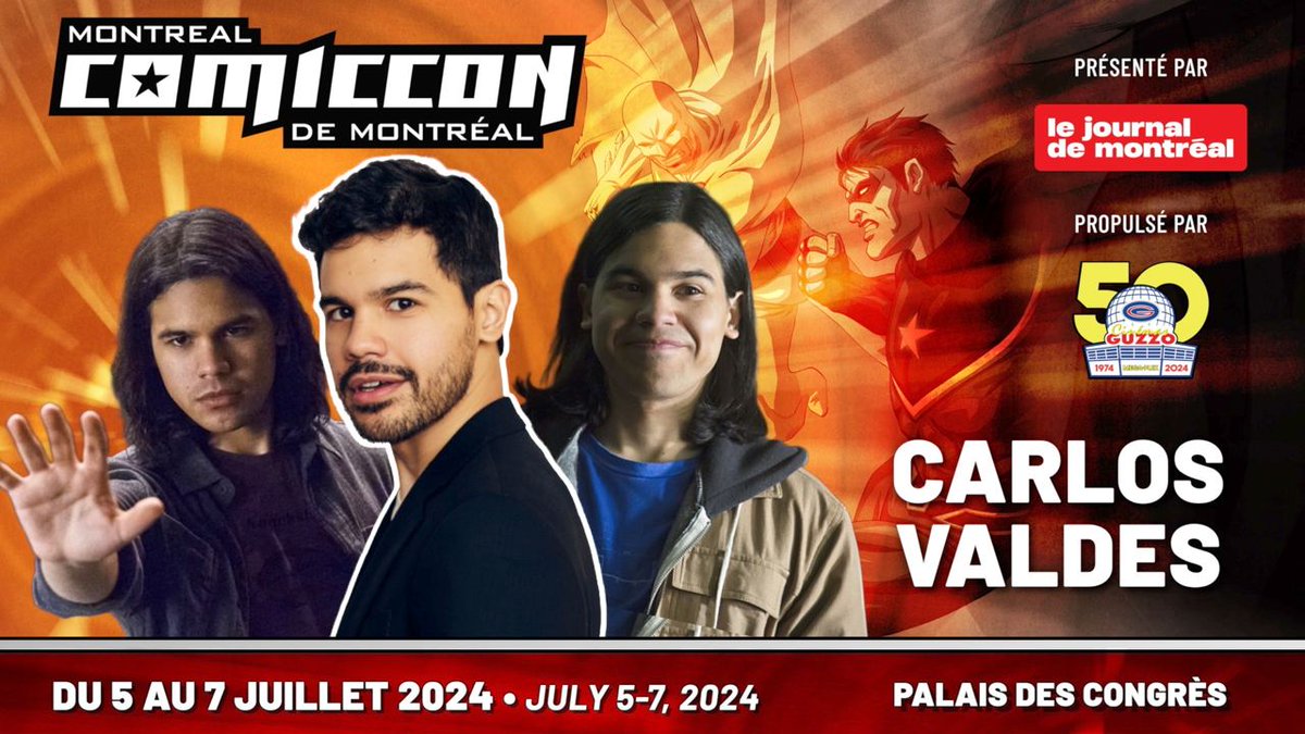 ⚡️Nouvel invité/New guest! @carlos_valdes89 au Comiccon cet été//at Montreal Comiccon this summer! 🎟️: montrealcomiccon.com #theflash #montrealcomiccon2024 #comiccon