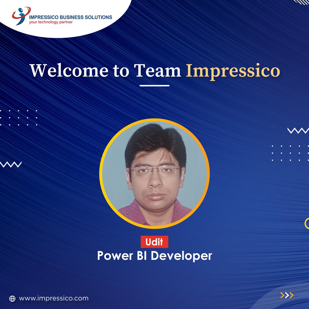 Welcome to Impressico Business Solutions! We are thrilled to welcome you onboard. We know you will be a valuable asset to the company. We wish you all the best in all your future endeavors! #jobs #jobopportunities #Joining #Impressico #YourTechnologyPartner #ourteam