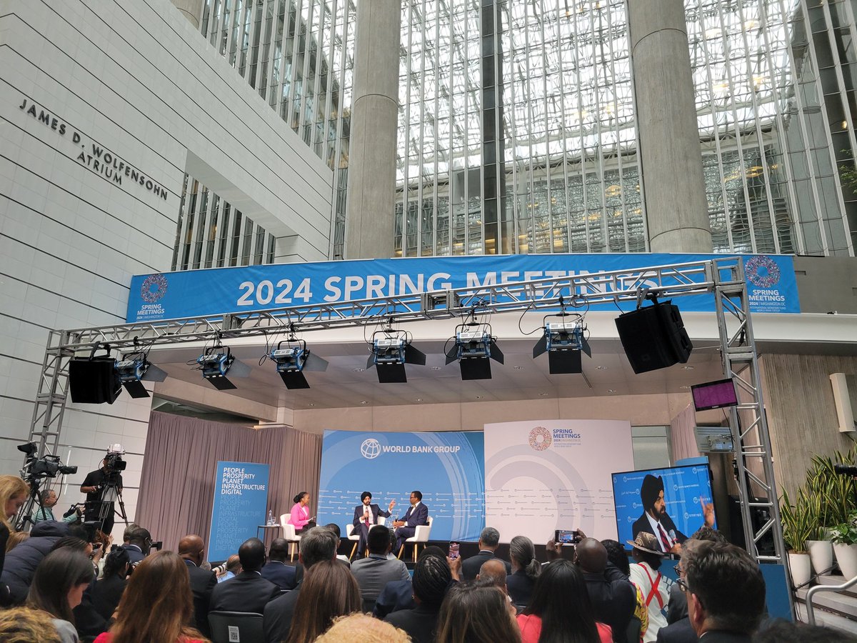 Eduarda Zoghbi (@duda_zoghbi) on Twitter photo Ajay Banga <a href="/WorldBank/">World Bank</a> speaking about Africa's potential not only for energy growth but also for ensuring global food security and boosting its tourism sector to create jobs. #WBGMeetings #PoweringAfrica #SDG7 Ajay Banga <a href="/WorldBank/">World Bank</a> speaking about Africa's potential not only for energy growth but also for ensuring global food security and boosting its tourism sector to create jobs. #WBGMeetings #PoweringAfrica #SDG7