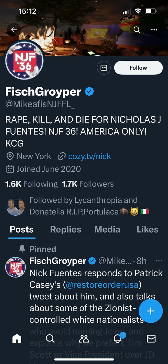 Just before I block it I thought I’d share this to ask simply, what the hell kind of bio is this. MAGA are beyond help.