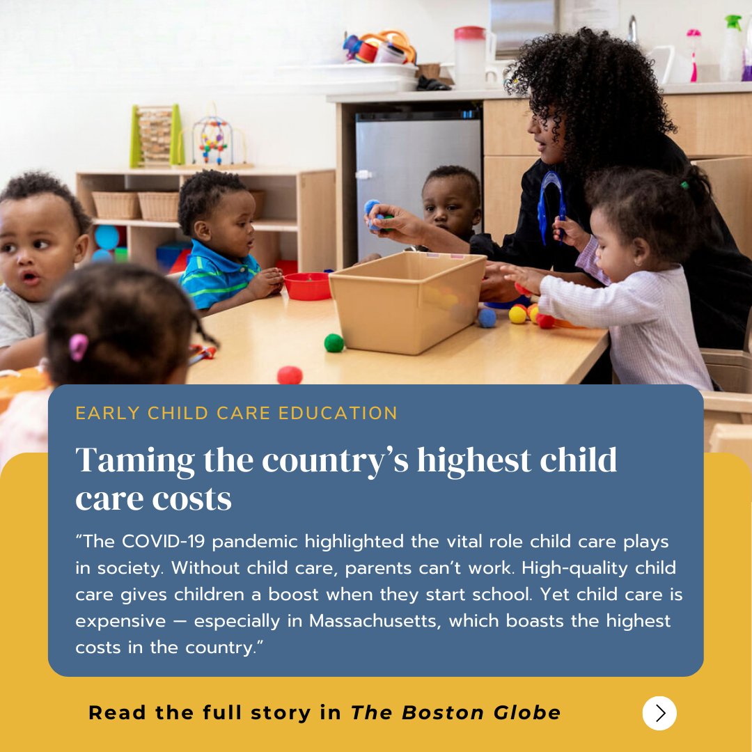 There is a need for public investment in child care, and the [C3] grants, first funded by the federal government during the pandemic, have been a game changer. 'More from @BostonGlobe on how we can calm costs for parents and raise wages for educators: bostonglobe.com/2024/04/16/opi…