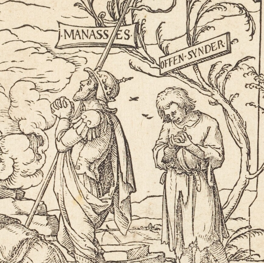 Hans Lützelburger after Hans Holbein the Younger
Traffic in Indulgences (detail)
c. 1524
US National Gallery
#Renaissance #arthistory #Christianity #Reformation