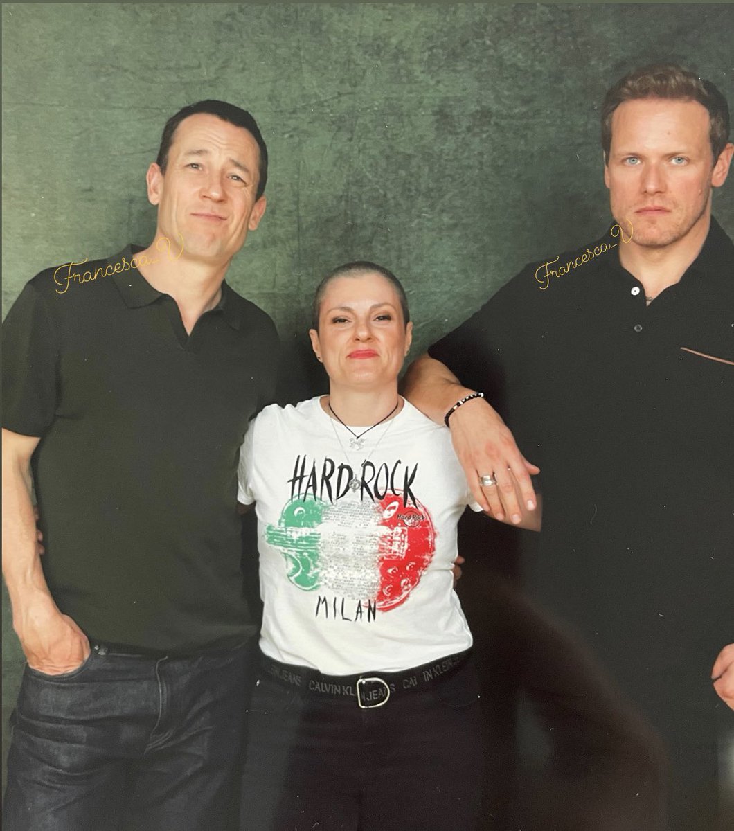 Not me living a dream between Jamie and Frank (because seriously! that can’t be BJR 🤪) making their grumpy faces I asked❣️
You made this lass very proud and happy 🙌😃
#SamHeughan #TobiasMenzies 
#tlc6 #Outlander