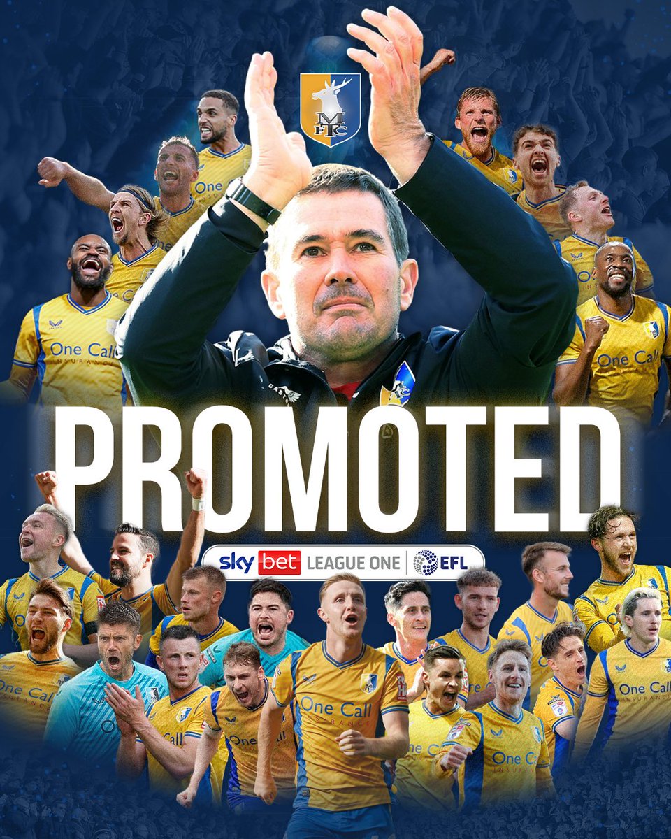 Congratulations to the mighty #Stags 🫶🏼 @mansfieldtownfc 👏🏼👏🏼👏🏼👏🏼🔵🟡🙌🏼