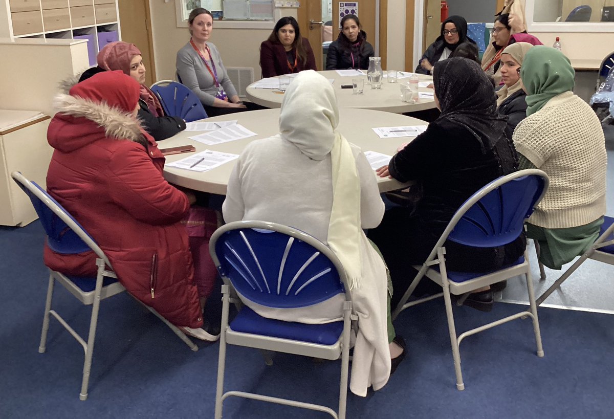 Fantastic focus group with ECS parents and Hannah @leedsbeckett . Talked about cost of living,what they are struggling with when shopping for healthy food options, what do they know about sustainable foods.@FIOFood #SustainableFuture #community #care @SchsofSanctuary