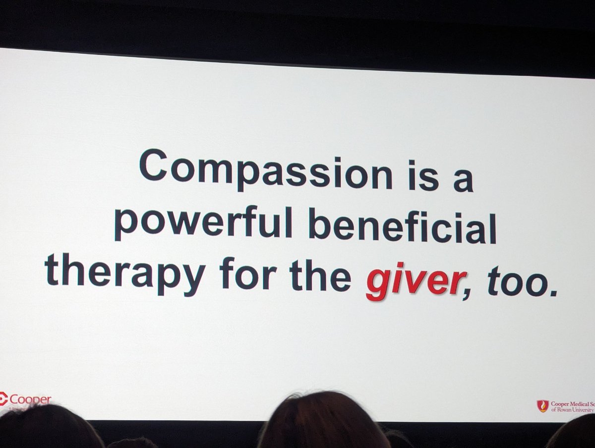 Compassion not only positively impacts patient care but also positively impacts the giver/provider. Increased compassion - low burnout. The key to resilience is relationships. #compassioncrisis #educatingleaders