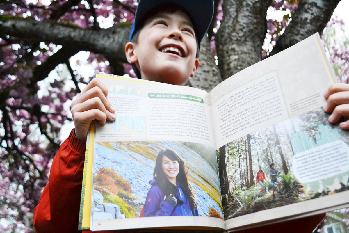 Officially levelled up my mom game by somehow making it into one of my 9 year old's favourite book series. Thank you Leah Payne for including me in your latest @orcabook Get Outside! How Humans Connect with Nature—and making one kid's day. Available now: orcabook.com/Get-Outside-P7…