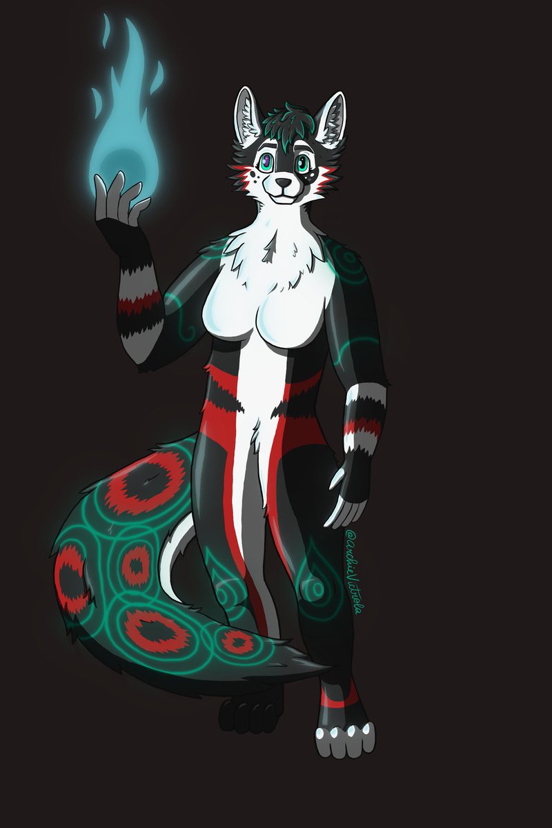 archievictrola's tweet photo. A fun full body I did as part of an art trade over on tumblr! Loved getting to play around with lighting in this one :3

#furryart #furry #furryartwork https://t.co/6PtkkizA4Q
