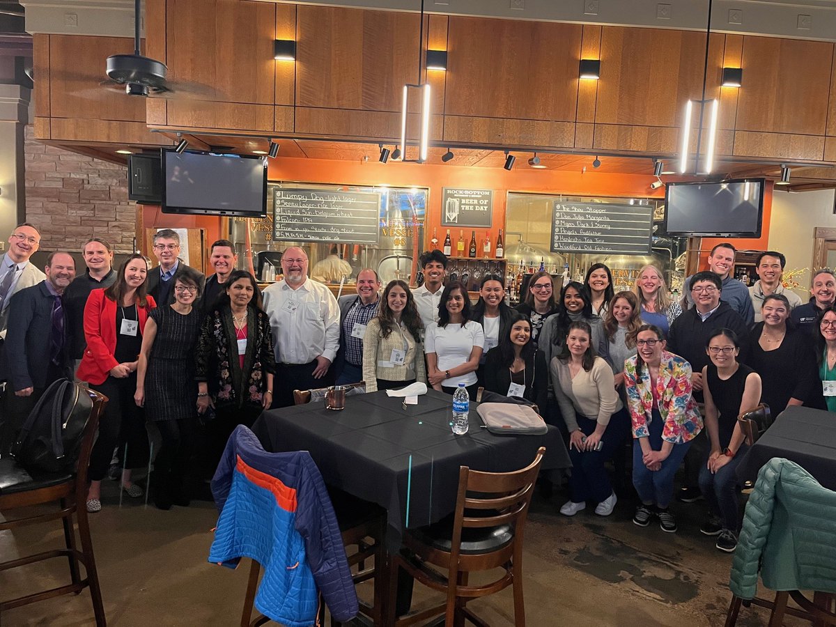 UFNeuroRes's tweet photo. It was great to see so many UF residents, faculty, and alumni at our AAN reunion! Extra kudos to Chair @Michael_Jaffee for the Gator badge accessories - we were the best dressed at the conference! @UFMDC @UFMDFellowship @UFStroke @UFNeuroICU @UFEpilepsy @UFHealth https://t.co/Qdry2gtIZ7