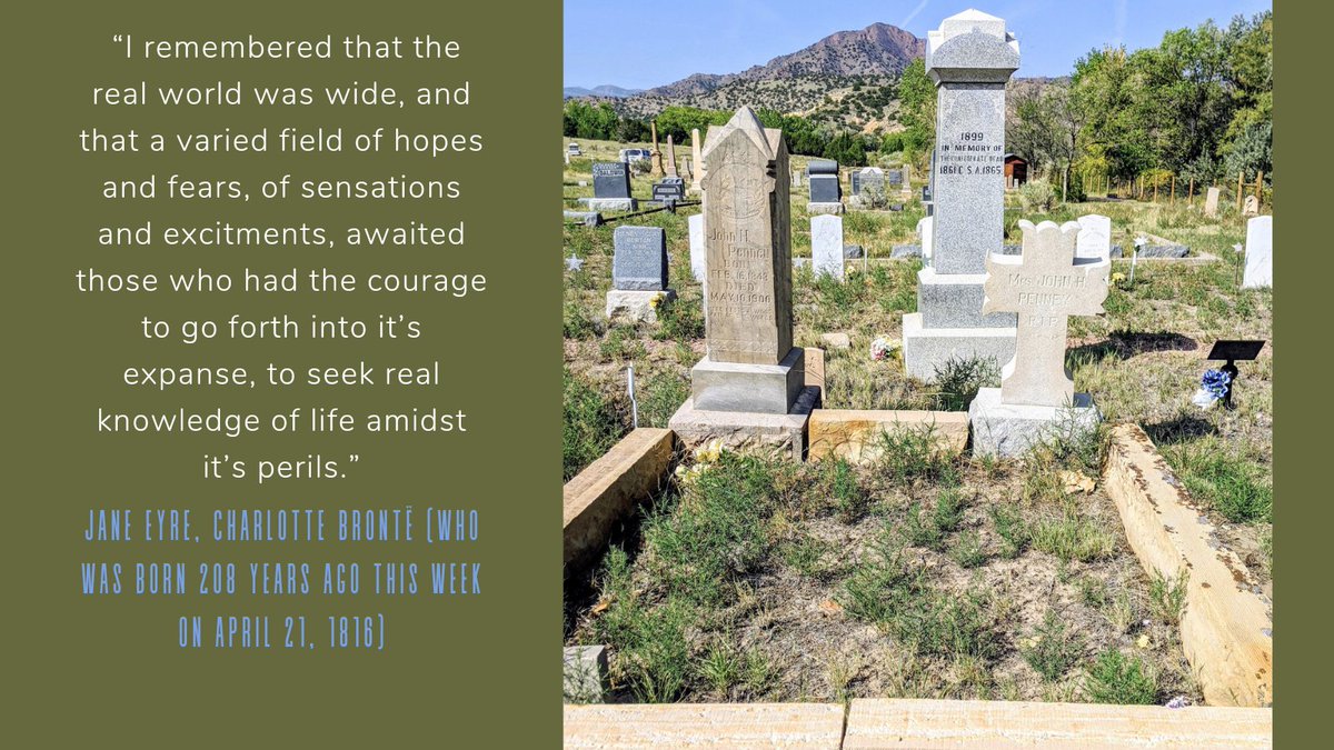 Wednesday Wisdom 🦉 Photo: Greenwood Cemetery - Cañon City, Colorado  #WednesdayWisdom #wisewords #wisequotes #janeeyre #charlottebronte #cemetery #cemeteries #cemeteriesandgraveyards #springcemetery #springvibes #spring