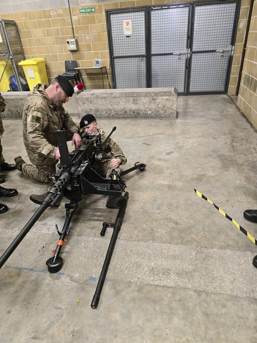 'An honor hosting Cadets at Gunnery School alongside X Company from RRF! Investing in our future defenders is key to a stronger, safer tomorrow. #MilitaryTraining 
#FirstFusiliers 
#CadetLife 🎖️💪'