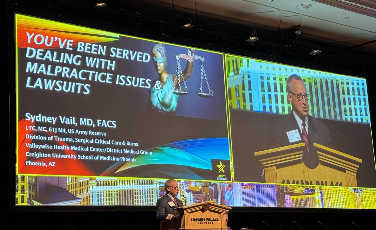 elliotthaut's tweet photo. “You’ve Been Served, Now What? Malpractice tips and prevention for the acute care surgeon” by Sydney Vail and @docmartin22 at @TCCACS #TCCACS24 #TCCACS2024

Read all about it in @TSACO_AAST
 https://t.co/EV1DXckos1 https://t.co/JRIY5tDGvk