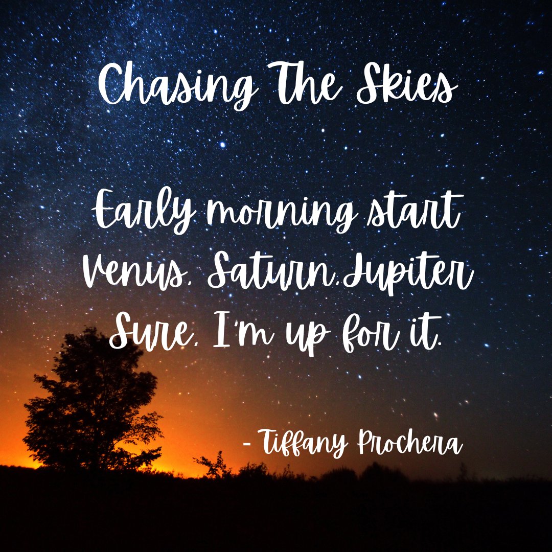 Today, #April17th is #HaikuDay! Here is a piece I wrote after an early morning astronomical excursion.
#Haikuday #haiku #poetry #poem #writer #composer #astronomy #space  #ChasingTheSkies