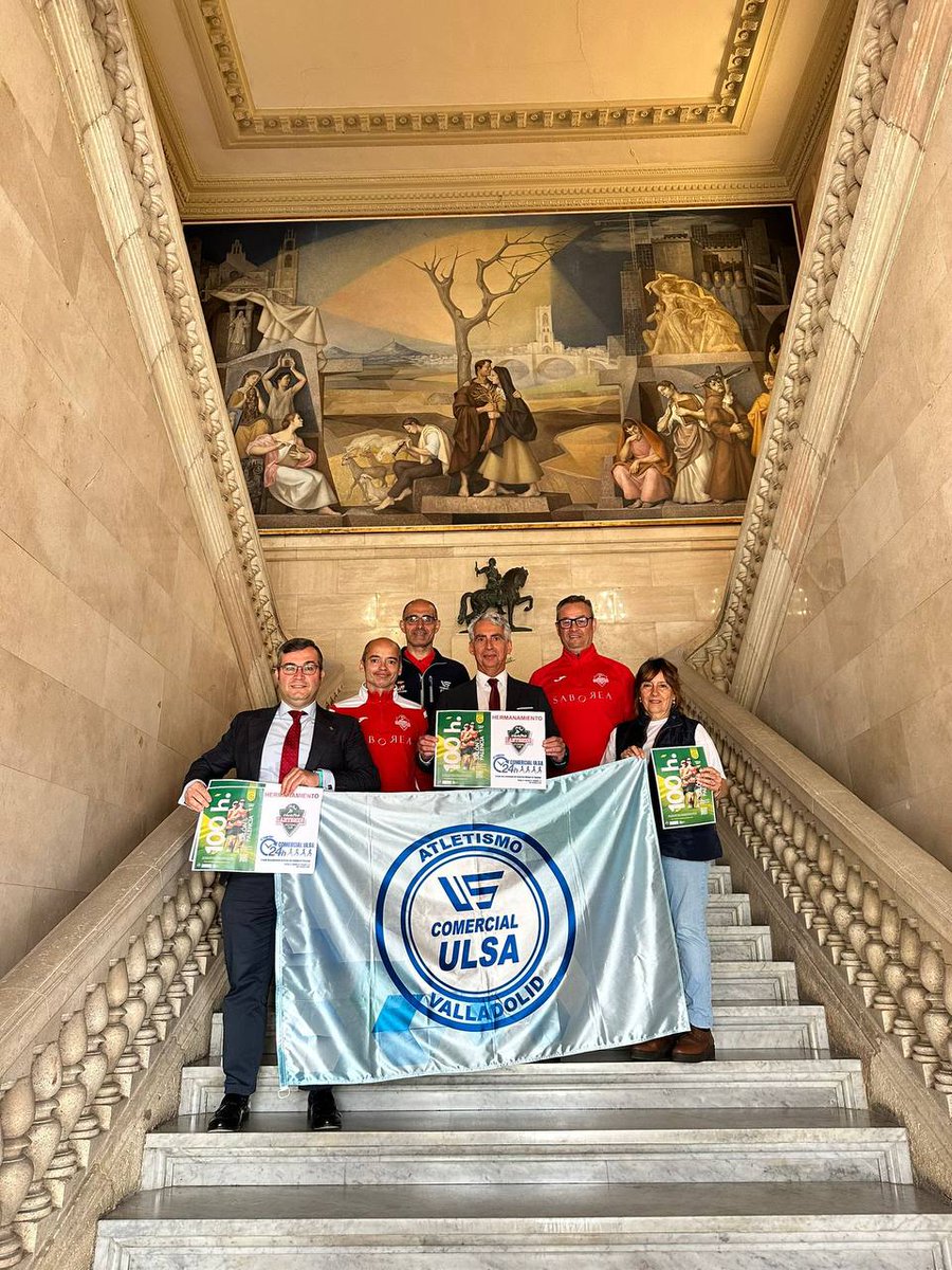 #ComercialULSA Atletismo y el Club de Atletismo Saborea - Cuatro Cantones de #Palencia sellan su hermanamiento.  

Colaboración conjunta en dos eventos solidarios:

- 100 Horas a favor de la AECC de Palencia
- 24 Horas Solidarias a favor de la Asociación de Esclerosis Múltiple