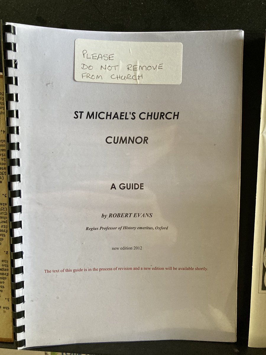 BenRymerHist's tweet photo. I went on a long walk today to celebrate the passing of some deadlines, and came across this very overpowered guide book in a local parish church - a perk of being near Oxford! https://t.co/hPV2UpSevk