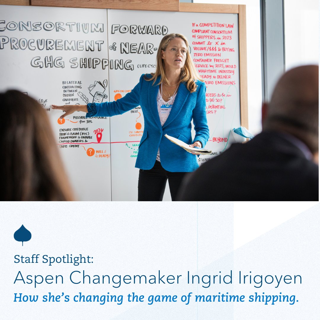 The Aspen Institute (@aspeninstitute) on Twitter photo Meet Ingrid Irigoyen, the visionary leader behind a groundbreaking movement for a zero-emission maritime future through her initiative, Zero Emission Maritime Buyers Alliance (ZEMBA). Support such transformative work by donating today: bit.ly/3TYJ9i1
<a href="/AIEnvironment/">Aspen Energy & Envir</a> Meet Ingrid Irigoyen, the visionary leader behind a groundbreaking movement for a zero-emission maritime future through her initiative, Zero Emission Maritime Buyers Alliance (ZEMBA). Support such transformative work by donating today: bit.ly/3TYJ9i1
<a href="/AIEnvironment/">Aspen Energy & Envir</a>