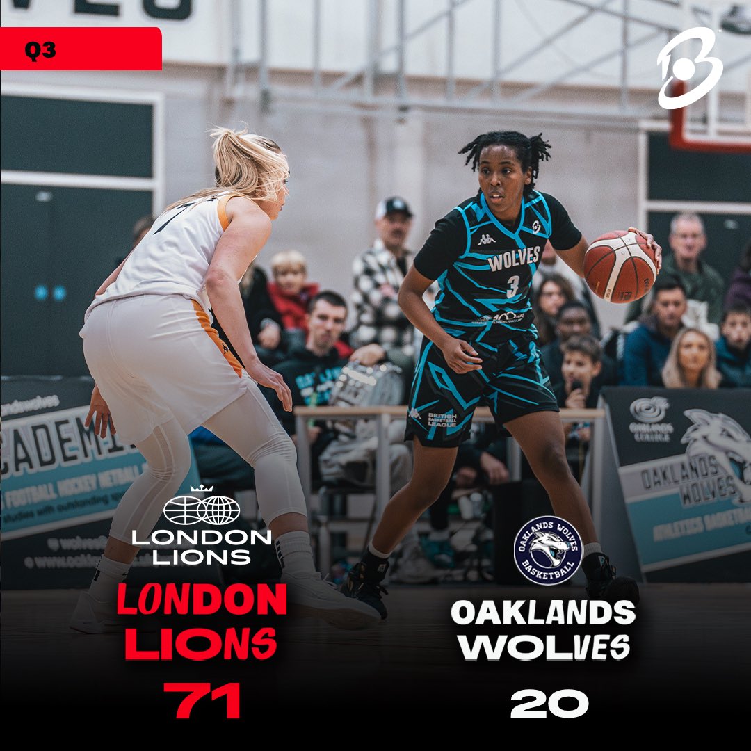 👀 @londonlionsw still well in control here against @Oaklandsball as this game moves into the final quarter. 📺 WATCH LIVE: youtube.com/live/Hgwkumszf… #UNBEATABLE #BritishBasketballLeague