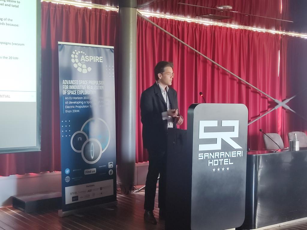 ASPIRE H2020 (@aspireh2020) on Twitter photo From our academic partners, Professor Aaron Knoll from <a href="/imperialcollege/">Imperial College London</a> is now explaining why do we need an alternative approach to a qualification strategy for Electronic Propulsion propellants. From our academic partners, Professor Aaron Knoll from <a href="/imperialcollege/">Imperial College London</a> is now explaining why do we need an alternative approach to a qualification strategy for Electronic Propulsion propellants.