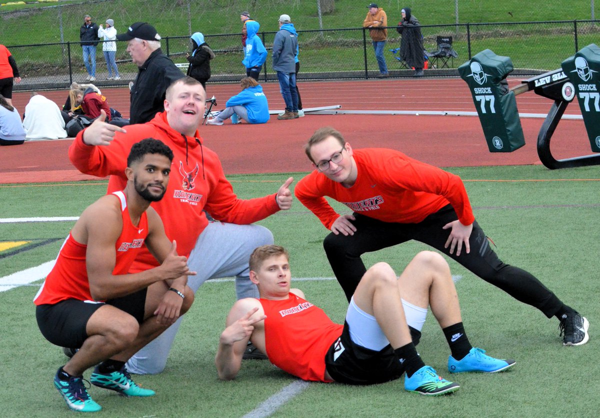 It may have been a bit chilly, but the Redhawks prevailed and are ready for RIT this weekend!

#GoRedhawks #RedhawksRally #TrackandField #LifeatRoberts