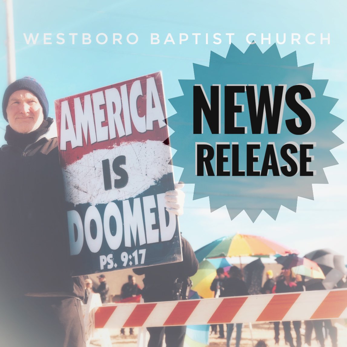 WBCpreaches's tweet photo. 📣NEWS RELEASE! 📠
Westboro Baptist Church to protest AJR performance this Friday, 4/19 in KCMO!
If @AJRBrothers used their platform to serve God instead of themselves, they would be way less sad. Repent, or perish, Adam, Jack and Ryan! #AJR #MaybeMan
https://t.co/jaxkjWVGak https://t.co/7DqRot4A1d