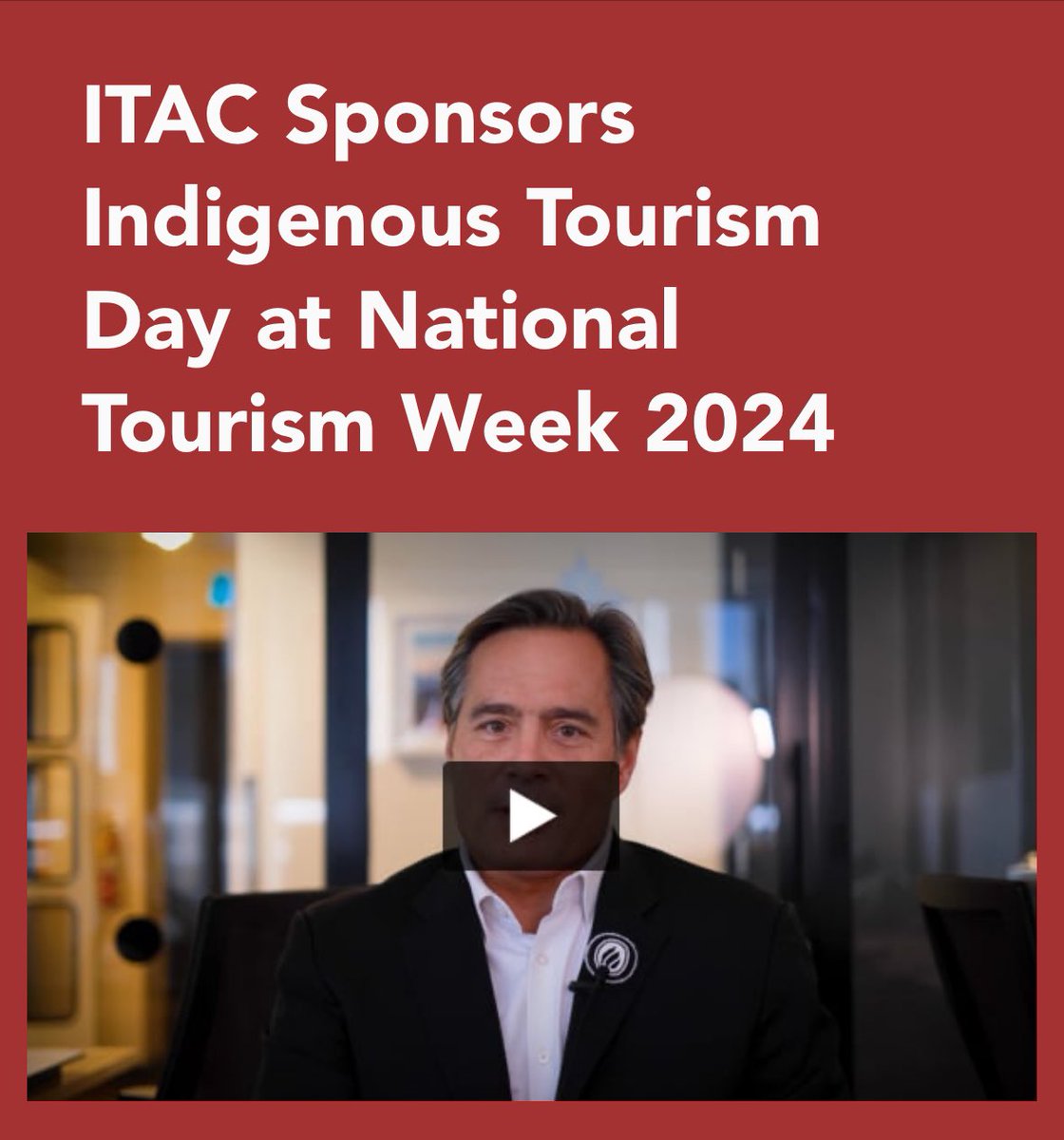 The @ITAC_Corporate is proud to be a sponsor of Indigenous Tourism Day today this Wednesday April 17, 2024, part of the @TIAC_AITC National Tourism Week 2024 'Indigenous tourism’s contribution to the economy is crucial, fostering sustainable growth while preserving and…