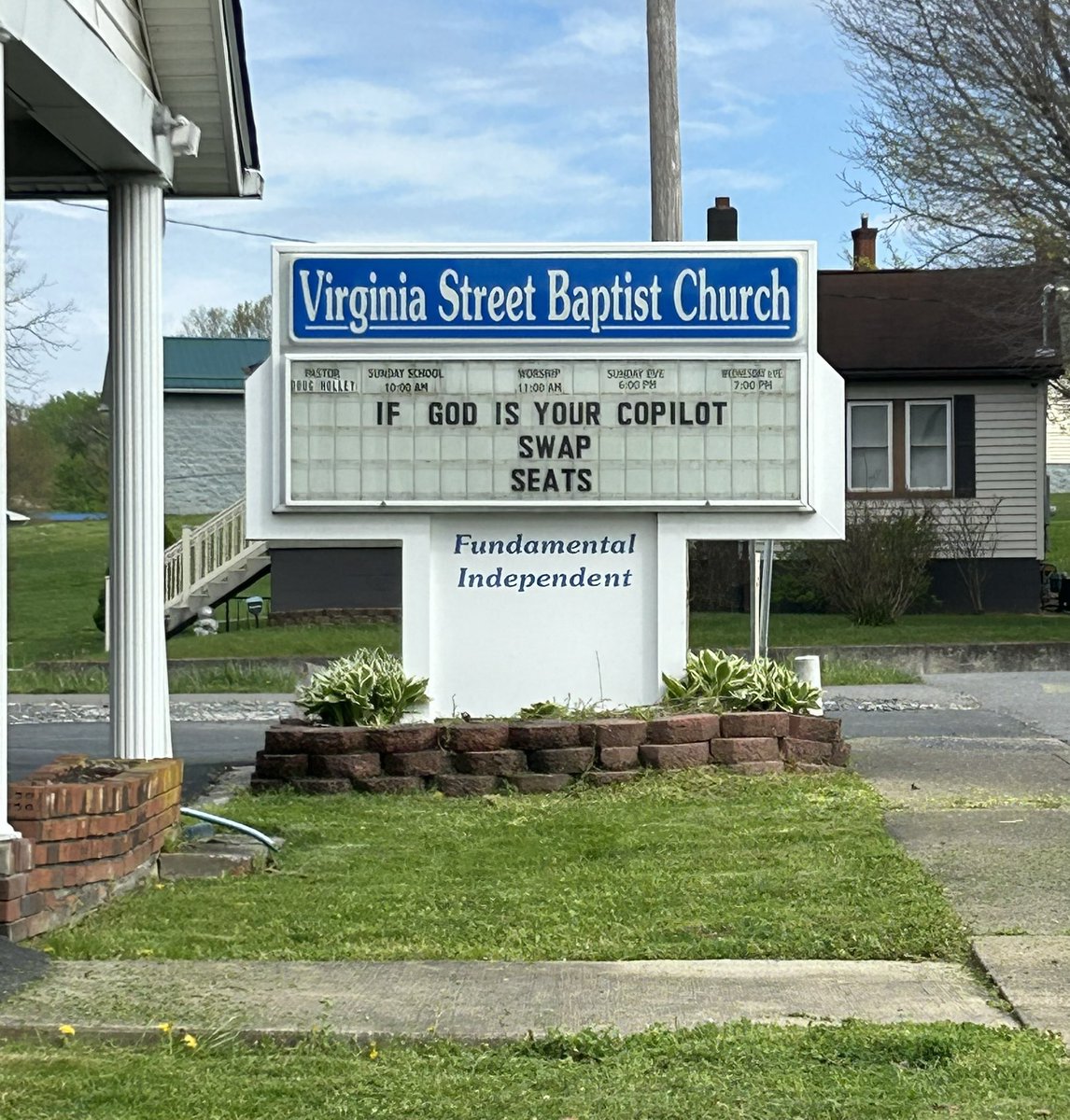 I just love a great church sign! And we drove by this one today in Oak Hill, WV. 
I think this is a great message, and it especially resonates with me since getting sober. 
#recovery #RecoveryPosse #sober #SoberLife #ODAAT #WestVirginia