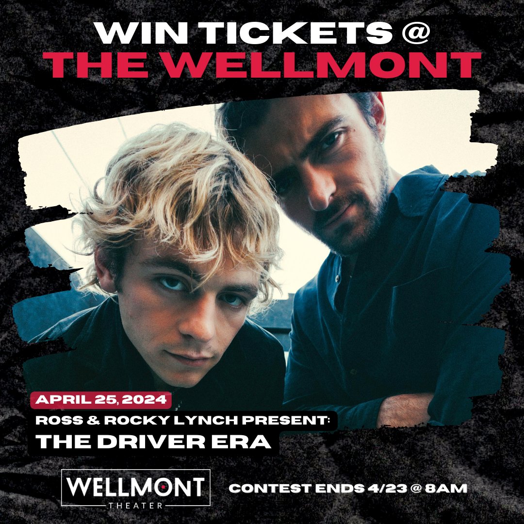 Enter to win a pair of tickets to see The Driver Era (@thedriverera) in Montclair, NJ on April 25, 2024! Contest ends 4/23 @ 8AM ET. ➡️ Enter here: gleam.io/WQvno/the-driv… ⬅️