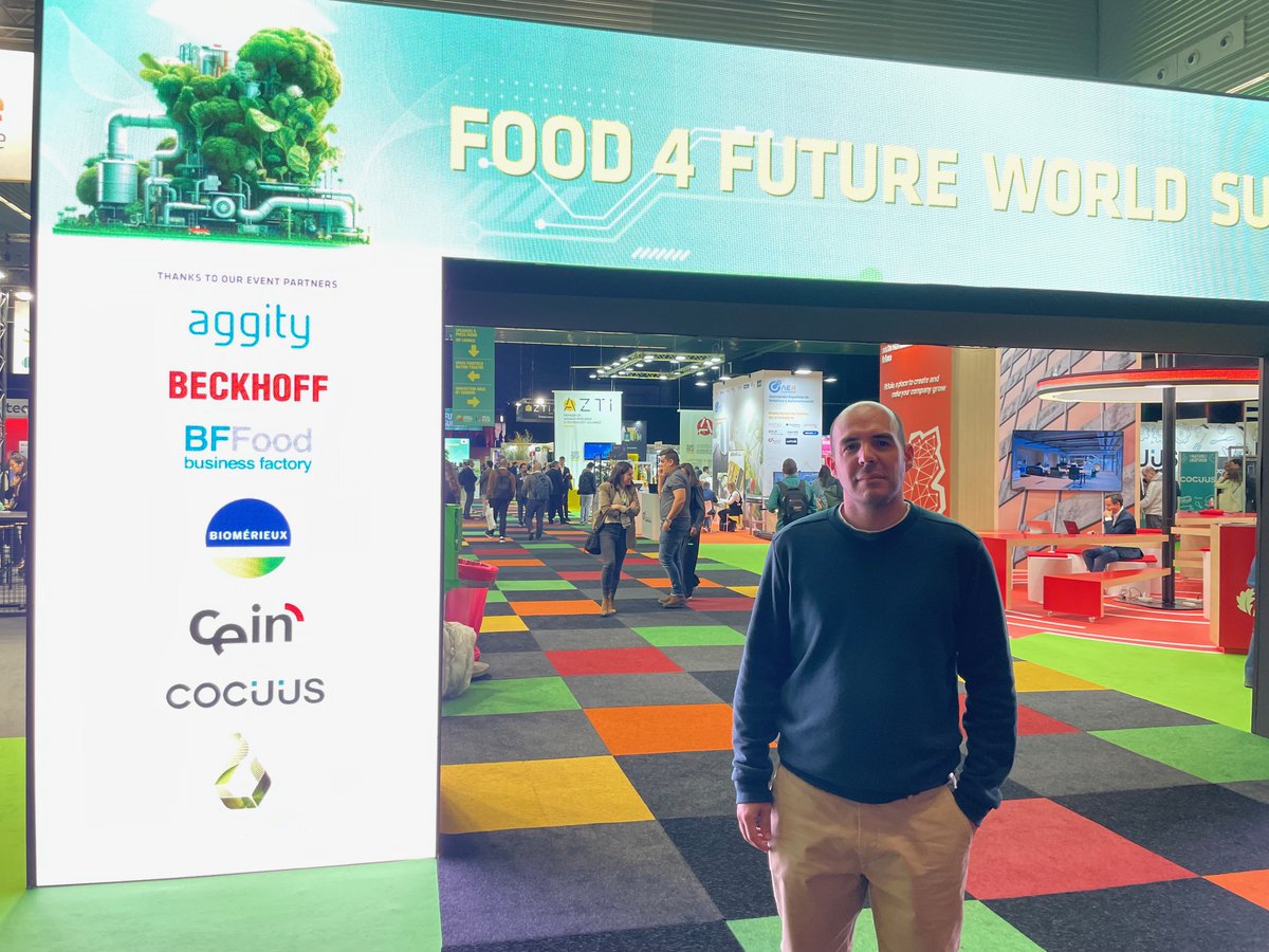 Our team is attending the @expofoodtech event in Bilbao exploring the latest innovations in #foodtech, robotics, and sustainable solutions for the food and beverage industry. The event takes place at the @Food4FutureExpo🌱🚀 #Sustainability #Innovation
