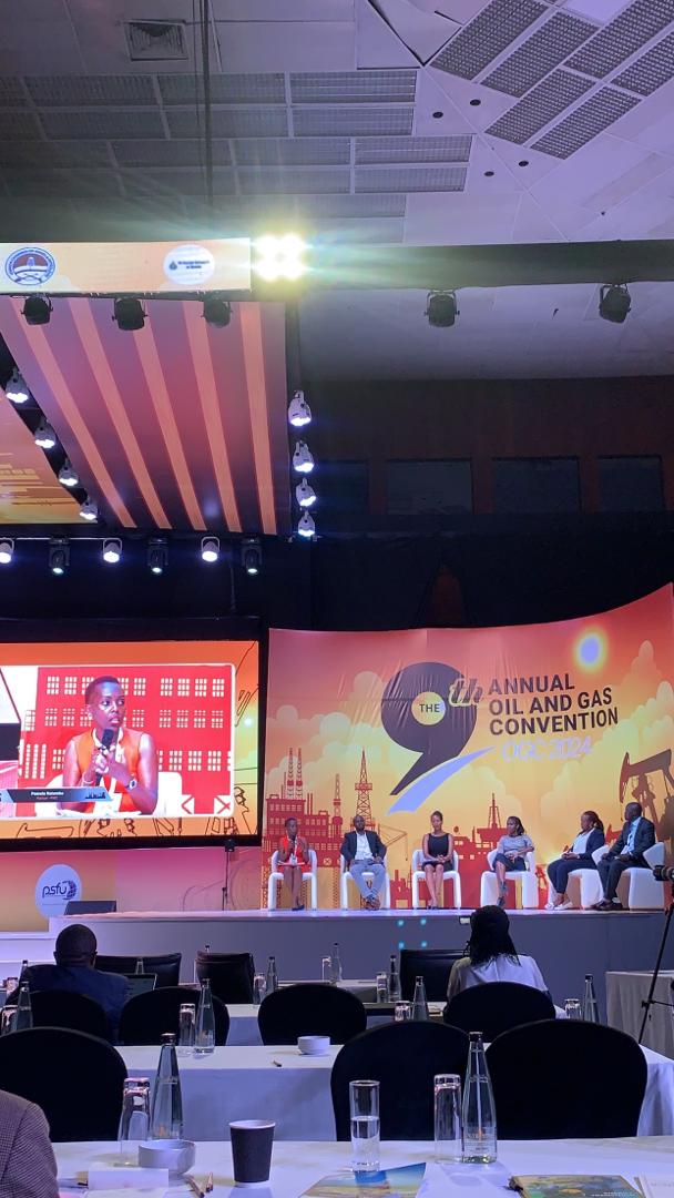 Kicking off session 6 at the #OilandGasConvention2024 @NatambaPamela leads an insightful panel discussion on 'the case for community content. Obtaining a social license to operate in the project areas'. @UgandaChamber