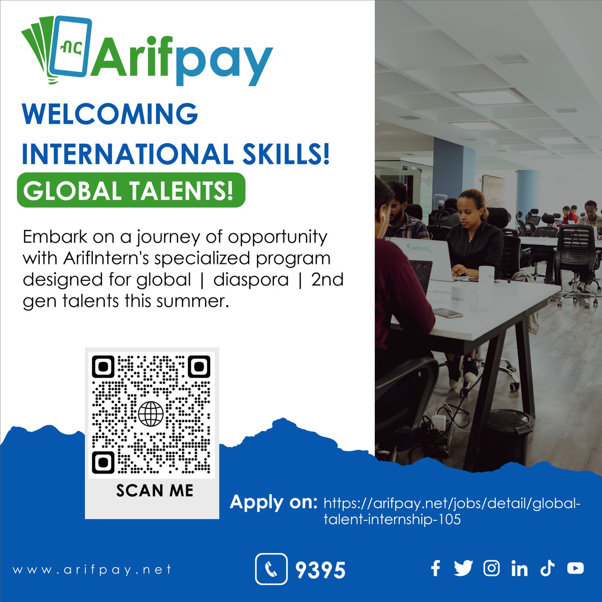 Calling All Global Talent! Join Arifintern's Journey of Opportunity this Summer. Register Now : arifpay.net/jobs/detail/gl… #Arifpay
 #ArifPOS #POS #globaltalent #internship