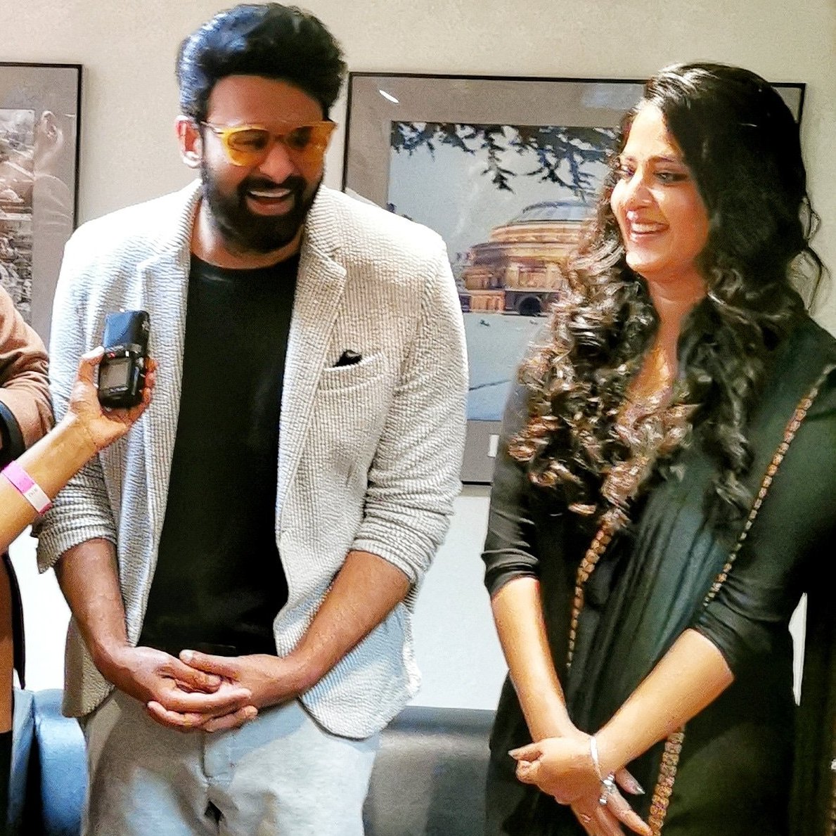 #Prabhas and #AnushkaShetty are shooting for their respective films at Ramoji City in Hyderabad🥰❤️

#TheRajaSaab #Ghaati