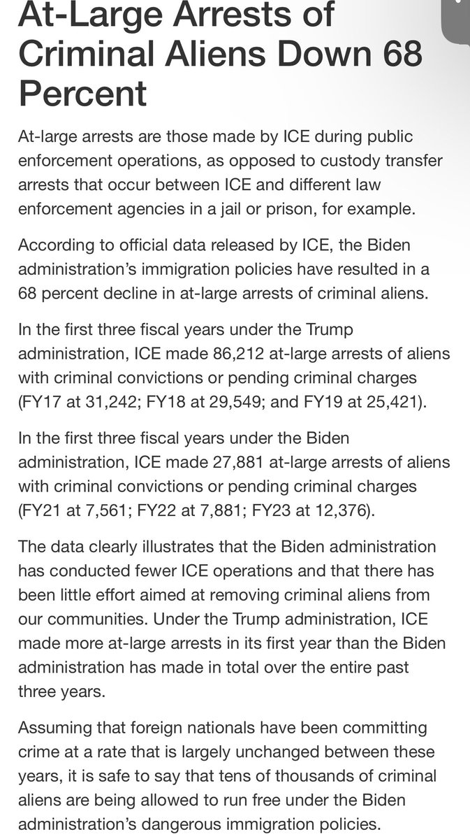 @RepDanGoldman Maybe because those crimes aren’t even getting reported.. while Biden’s policies favor those criminals..