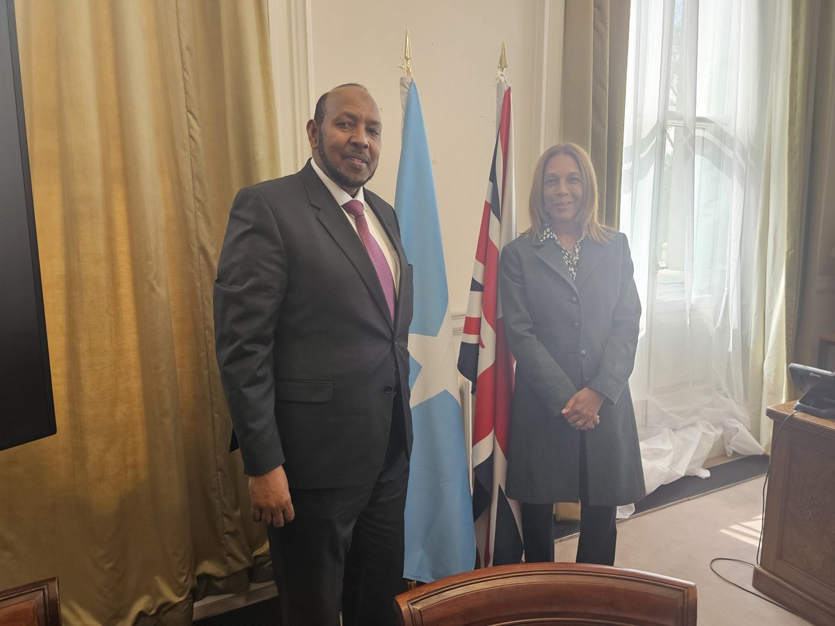 1/3 Today, H.E. Somali Ambassador in the UK held discussions with Rt. Hon. Helen Grant MP <a href="/HelenGrantMP/">Helen Grant OBE MP</a>, who also serves as the Special Advisor for Education to H.E. <a href="/RishiSunak/">Rishi Sunak</a> H.E. commended the UK on the successful completion of the Flagship Girls Education Challenge program