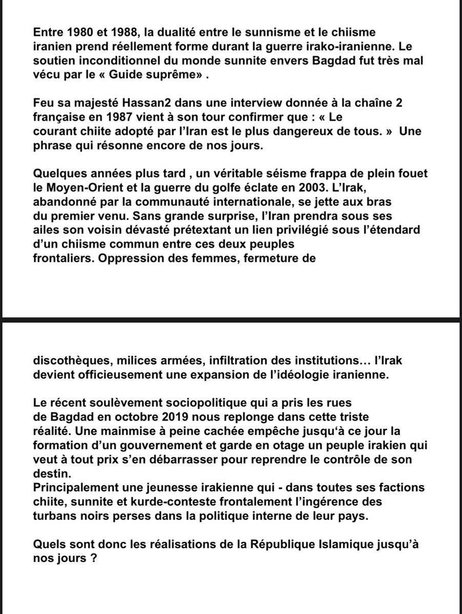 Lasrichai's tweet photo. 🇮🇷 | « Un irak en état végétatif, un Yémén fractionné, un Liban à genoux, une Syrie meurtrie…
La panoplie des pays infiltrés par l’Iran en dit long sur ses velléités régionales . » https://t.co/7wGG8sAkHe
