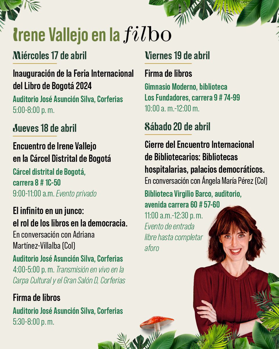 irenevalmore's tweet photo. Hoy empieza la Feria del Libro de Bogotá.
Me han confiado la conferencia inaugural y es un sueño.
Pasen y lean.
@filbogota #Colombia https://t.co/yQtIPlEFWM