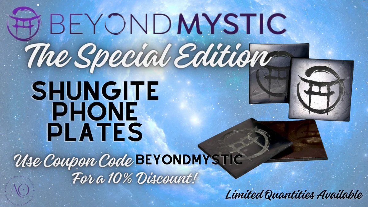 Beyond_Mystic's tweet image. 🔥BEYOND MYSTIC SHUNGITE BRACELETS &amp;amp; CELLPHONE PLATES AVAILABLE NOW❗️

🔴SAVE 10% WITH CODE: BEYONDMYSTIC

✅GET THEM WHILE SUPPLIES LAST: ascensionorgonites.com/en-ca/collecti…

🙏RE-TWEET!🙏
#SHUNGITE #SHUNGITEBRACELETS #SHUNGITEPROTECTION 
@MorigeauJanine @megmoonbeam_ @SolretaPsychic