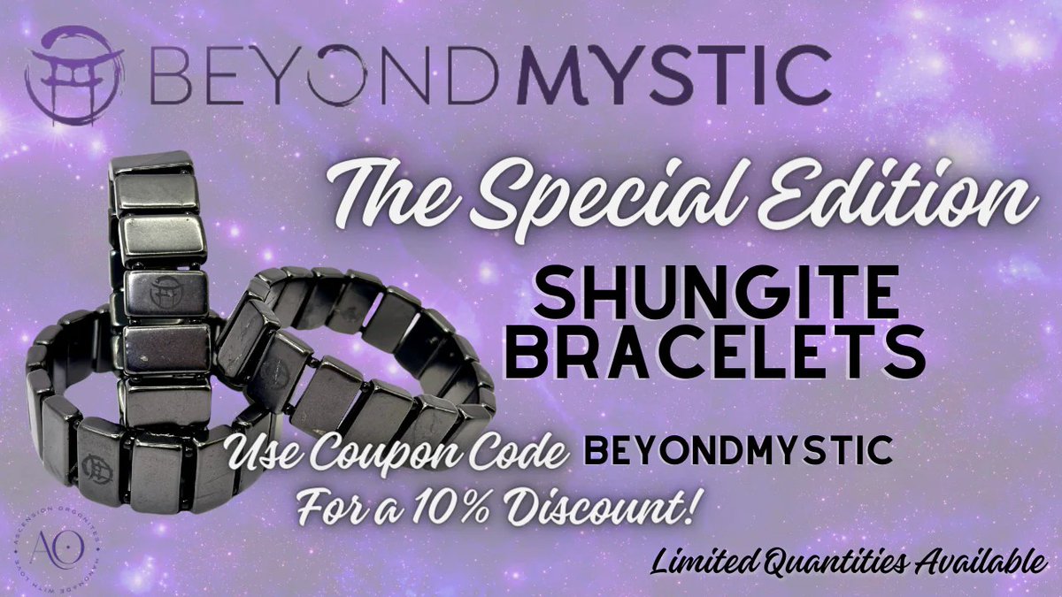 Beyond_Mystic's tweet image. 🔥BEYOND MYSTIC SHUNGITE BRACELETS &amp;amp; CELLPHONE PLATES AVAILABLE NOW❗️

🔴SAVE 10% WITH CODE: BEYONDMYSTIC

✅GET THEM WHILE SUPPLIES LAST: ascensionorgonites.com/en-ca/collecti…

🙏RE-TWEET!🙏
#SHUNGITE #SHUNGITEBRACELETS #SHUNGITEPROTECTION 
@MorigeauJanine @megmoonbeam_ @SolretaPsychic