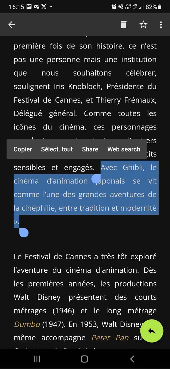 aubergingembre's tweet photo. Explosion de rire en public devant ce passage du communiqué pour la palme d'or d'honneur à ghibli https://t.co/XjwX5WhLDd
