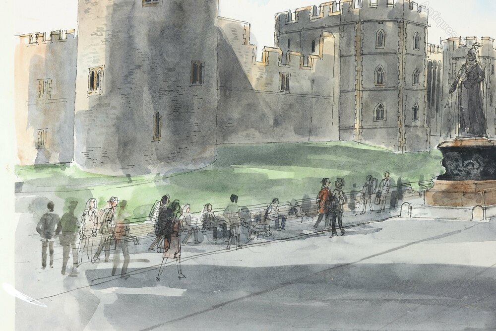 For sale on Antiques Atlas is this Robert Tavener Signed Painting of Windsor Castle #Antiques antiques-atlas.com/antique/robert… From Torr Antiques & Decorative Arts #torrantiques #roberttavener #antiqueart