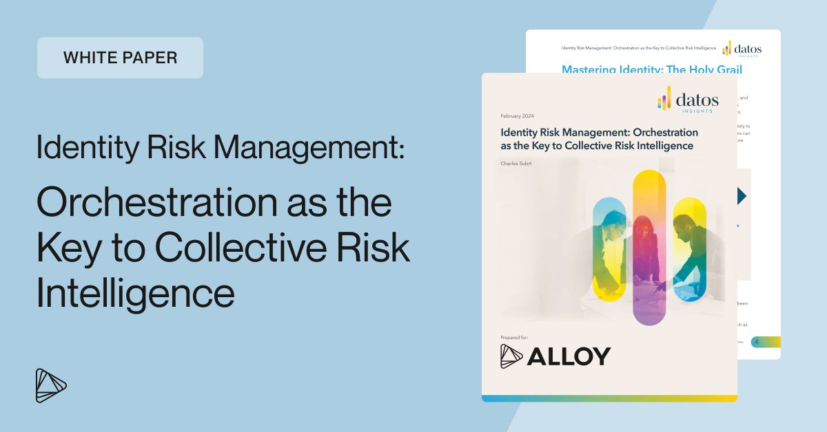 🔎 New white paper from @DatosInsights on how data orchestration can connect AML compliance, anti-fraud, & credit decisioning risk tools within a common infrastructure so FIs can harness an increasing volume of data more effectively: alloy.com/datos-data-orc…