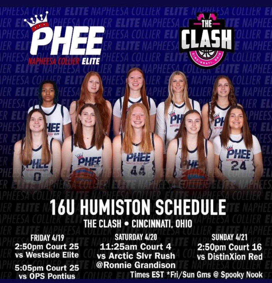 So excited for this weekend!! @PheeElite @hillsborogirls @Coach_Brent24