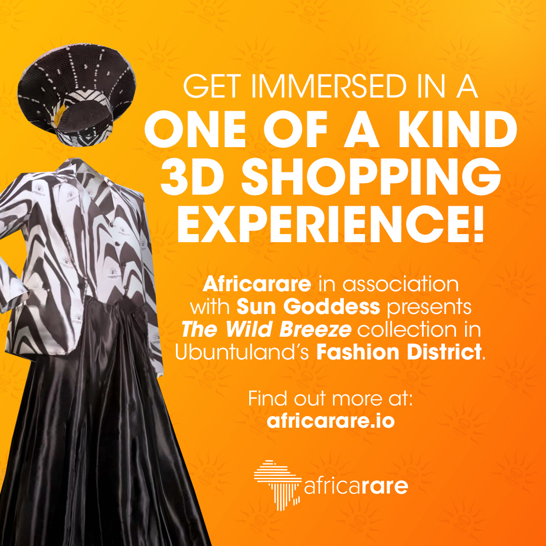 playUBU's tweet photo. 🔥 The Africarare Fashion District has officially launched in UBUNTULAND!
Get immersed in a one-of-a-kind 3D shopping experience! 🤩

☀️ We are very excited to introduce you to our very first fashion designer in Ubuntuland - Meet Sun Goddess, showcasing the exquisite 'Wild Breeze Collection', which draws on the beauty and cultural significance of South Africa's natural heritage! 🇿🇦

Explore the fashion district and purchase your very own physical and virtual outfits: https://t.co/9Q2qZg2XlA