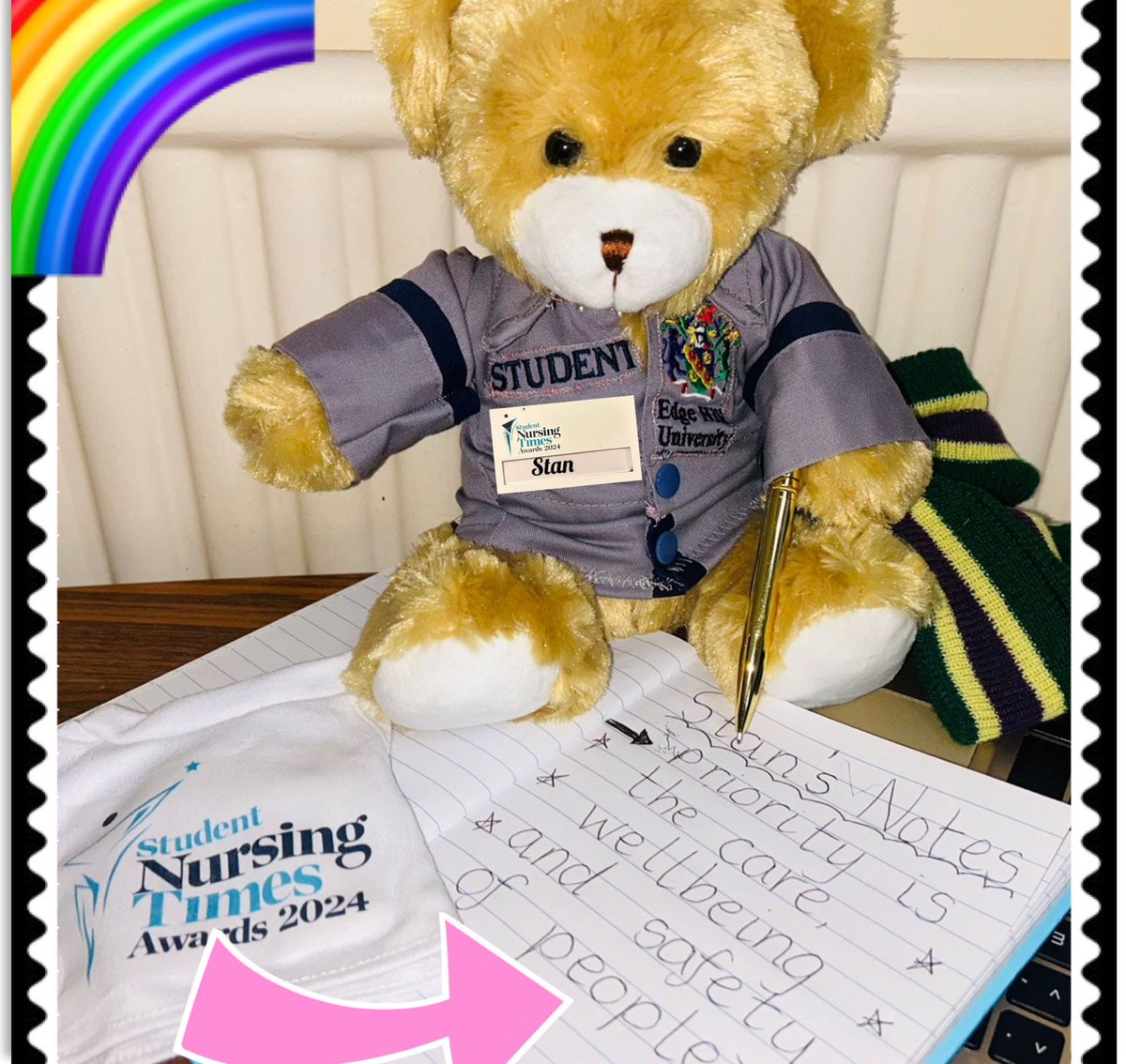 Another busy day for Stan. He learnt about how nurses must promote a culture of equality and inclusion where everyone is appreciated and treated with respect @NursingTimes #SNTABear